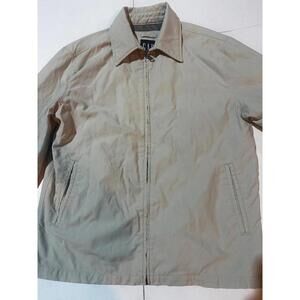 Vintage 90s GAP Khaki Zip Jacket Made in Korea M
